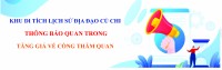 THÔNG TIN MỚI VỀ TĂNG GIÁ VÉ THĂM QUAN