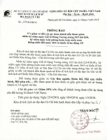 CHÍNH SÁCH GIẢM VÉ NGÀY 25.4( MÙNG 10 THÁNG 3), 30.4, 1.5  NĂM 2018