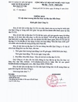THÔNG BÁO 31.01.2018