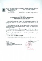 THÔNG BÁO GIẢM VÉ 20/11/2014